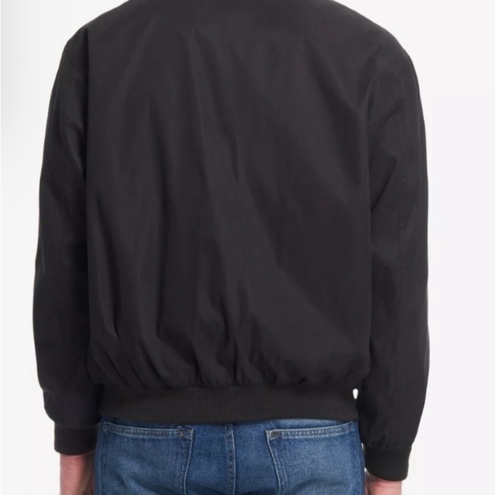 Weatherproof Microfiber Bomber Jacket Black - image 3